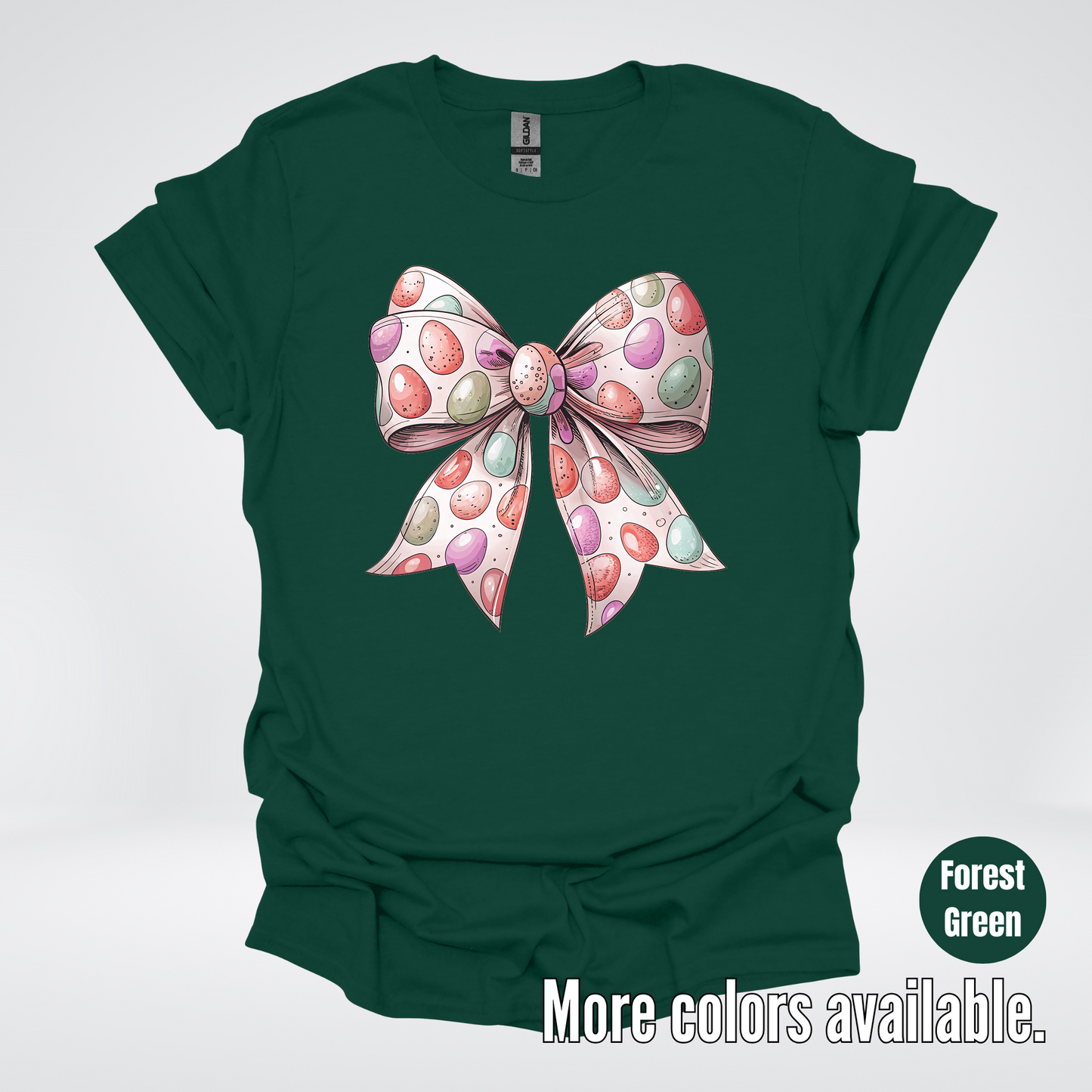 Easter Eggs Coquette Bow T-Shirt