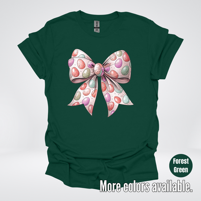 Easter Eggs Coquette Bow T-Shirt