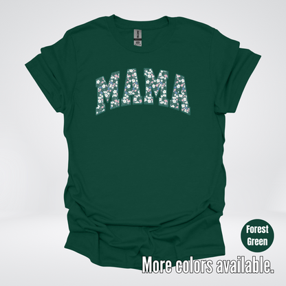 Mama Floral Green T-Shirt
