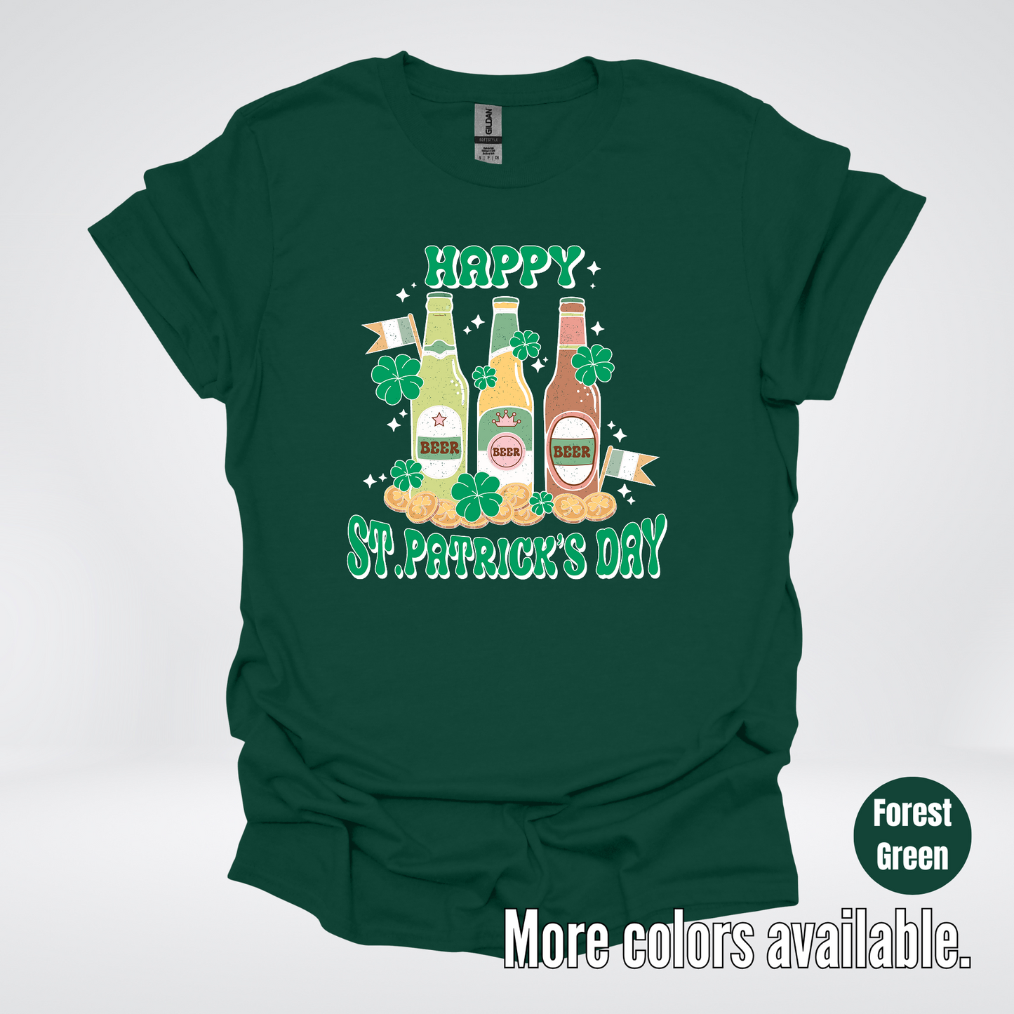 Three Bottles Saint Patrick's Day T-Shirt
