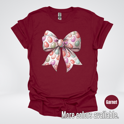 Easter Eggs Coquette Bow T-Shirt