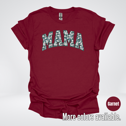Mama Floral Green T-Shirt