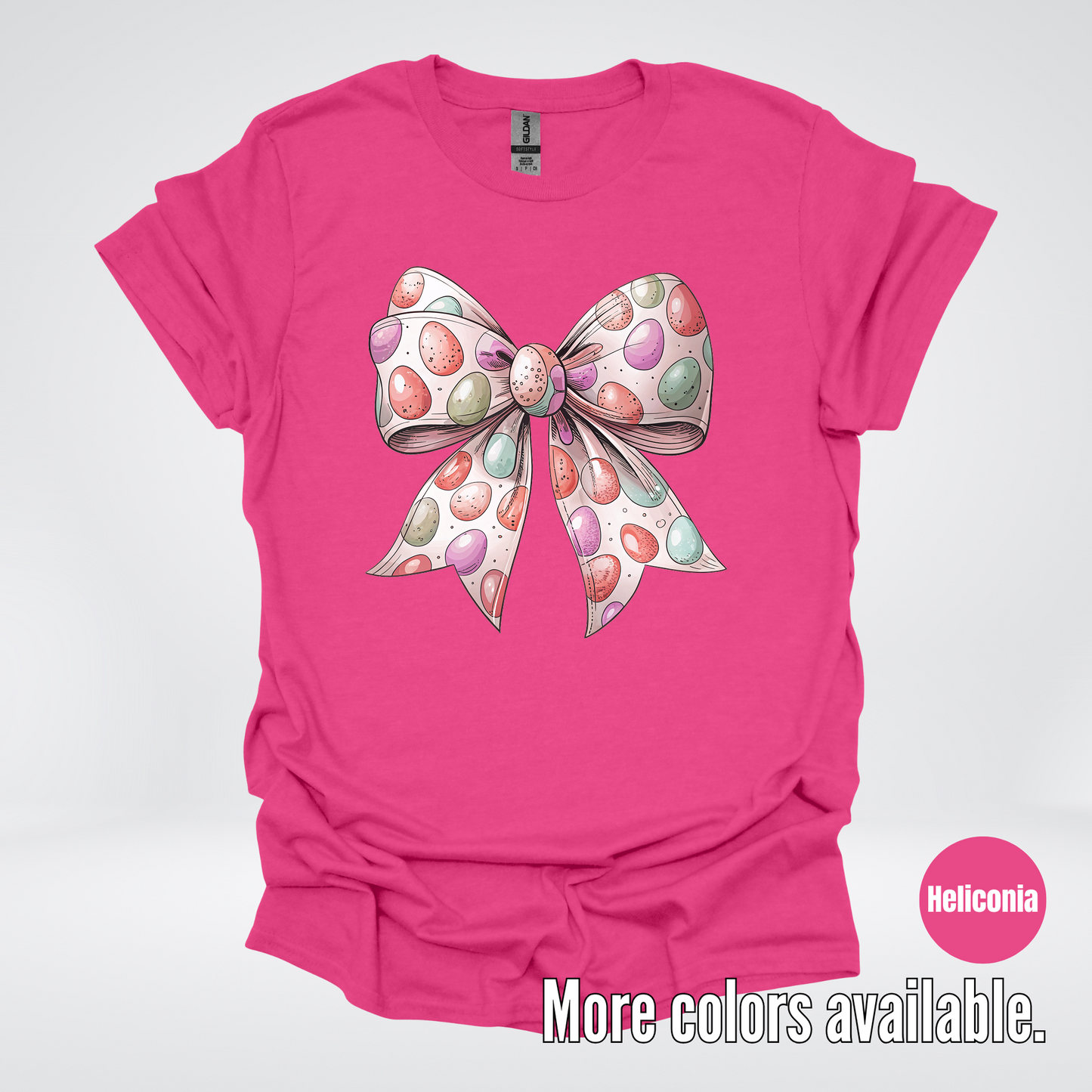 Easter Eggs Coquette Bow T-Shirt