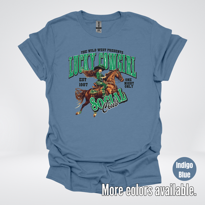 Lucky Cowgirl Social Club Saint Patrick's Day T-Shirt