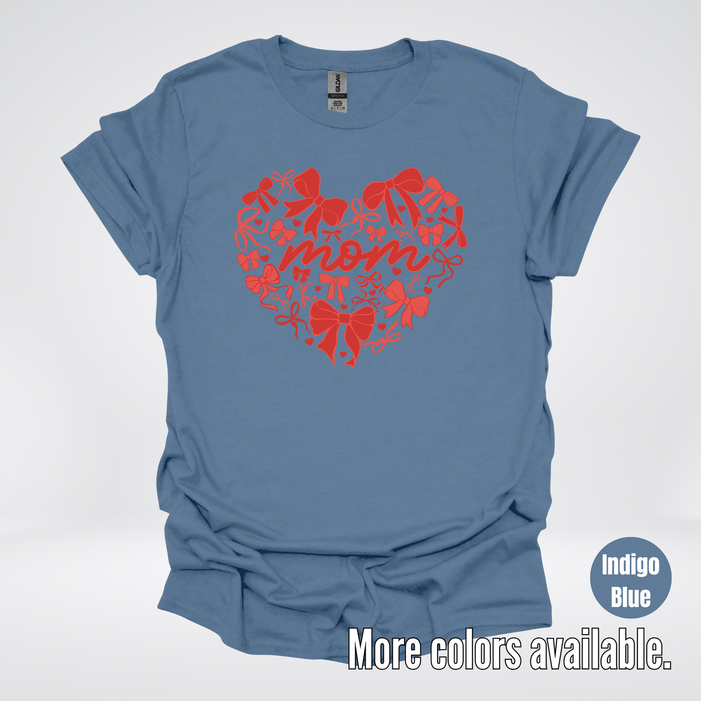 Mom Red Bow Coquette T-Shirt