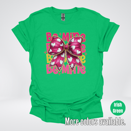 Be Mine Coquette Pink & Gold T-Shirt