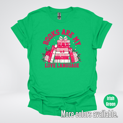 Books Are My Love Language Coquette T-Shirt