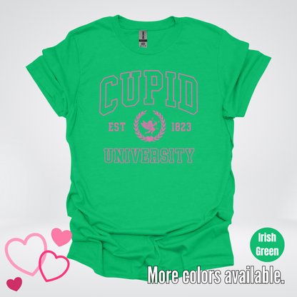 Cupid University Est 1823 Bright Pink Design T-Shirt