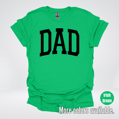 DAD Varsity Font - Black Design - T-Shirt