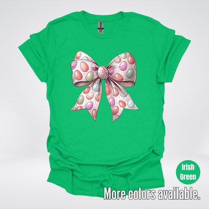 Easter Eggs Coquette Bow T-Shirt