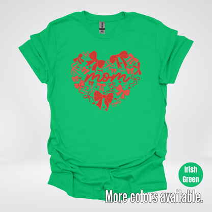 Mom Red Bow Coquette T-Shirt