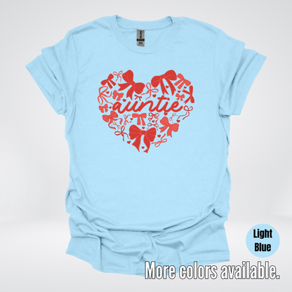 Auntie Red Bow Coquette T-Shirt