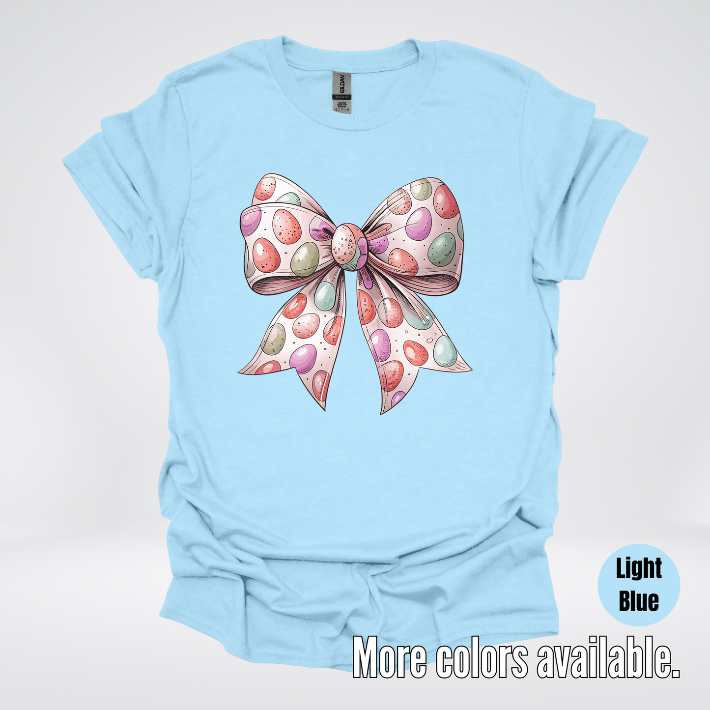 Easter Eggs Coquette Bow T-Shirt
