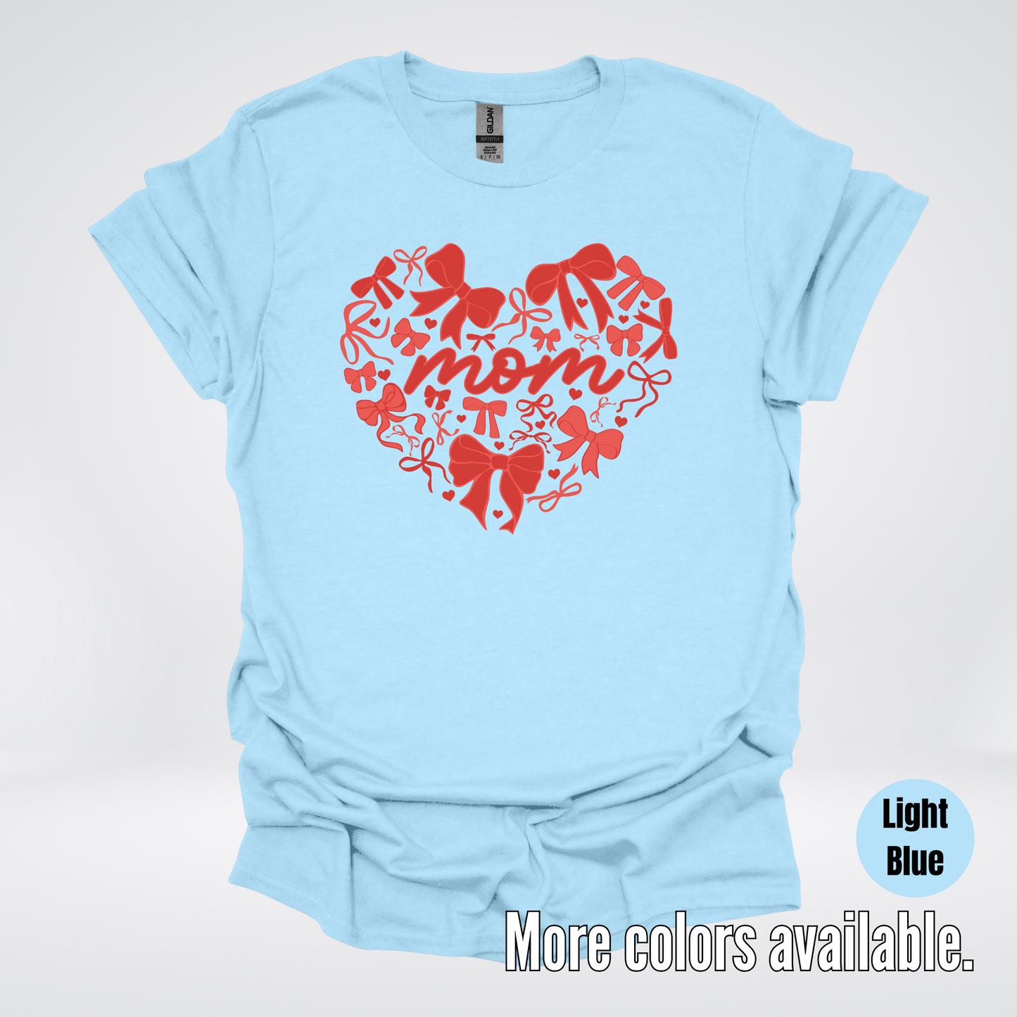 Mom Red Bow Coquette T-Shirt