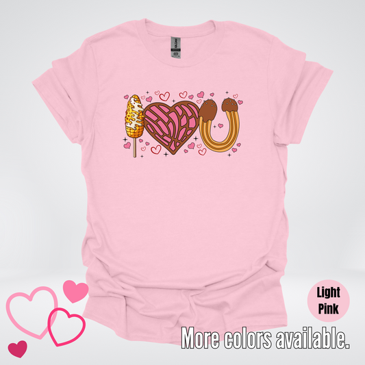 I Love You Elote Concha Churro T-Shirt