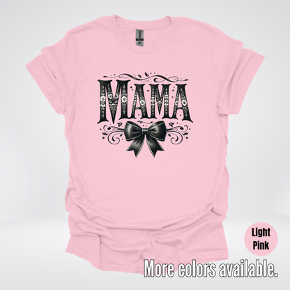 Mama Black & White Coquette T-Shirt