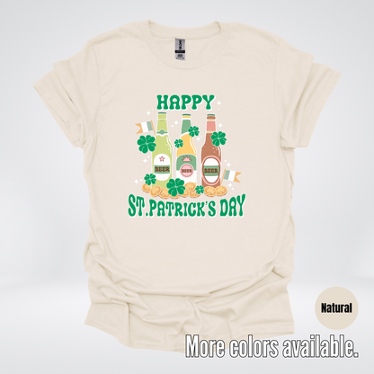 Three Bottles Saint Patrick's Day T-Shirt