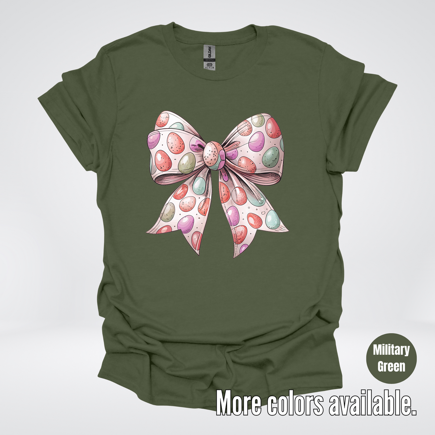 Easter Eggs Coquette Bow T-Shirt