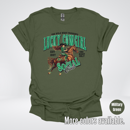 Lucky Cowgirl Social Club Saint Patrick's Day T-Shirt