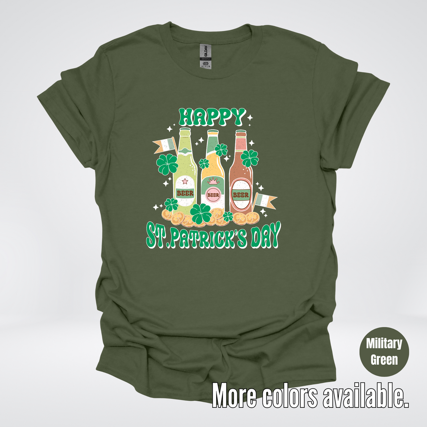 Three Bottles Saint Patrick's Day T-Shirt