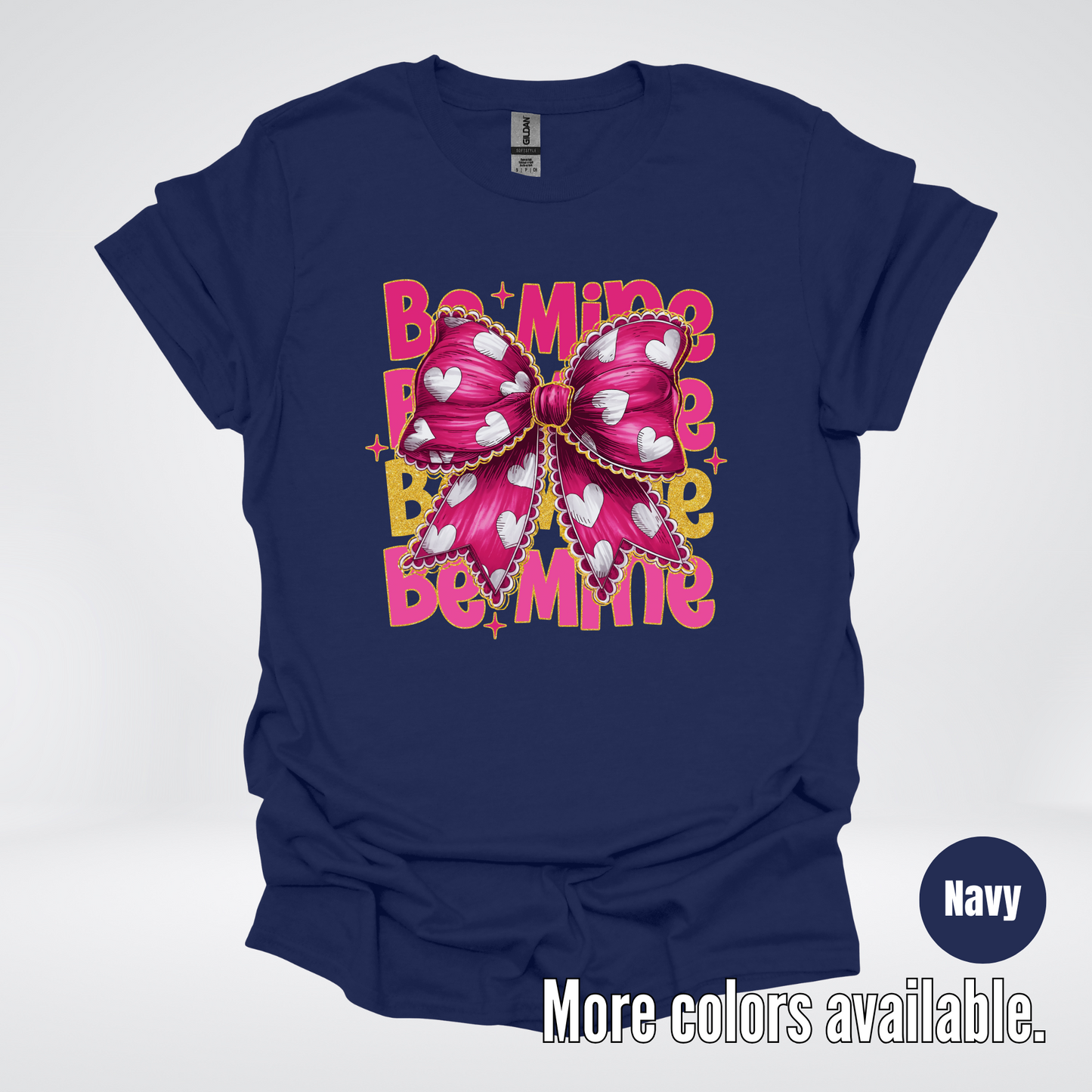 Be Mine Coquette Pink & Gold T-Shirt