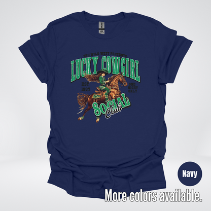 Lucky Cowgirl Social Club Saint Patrick's Day T-Shirt