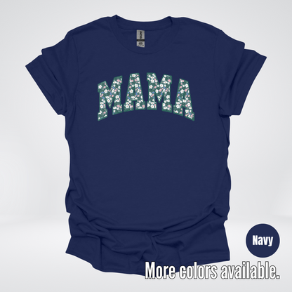 Mama Floral Green T-Shirt