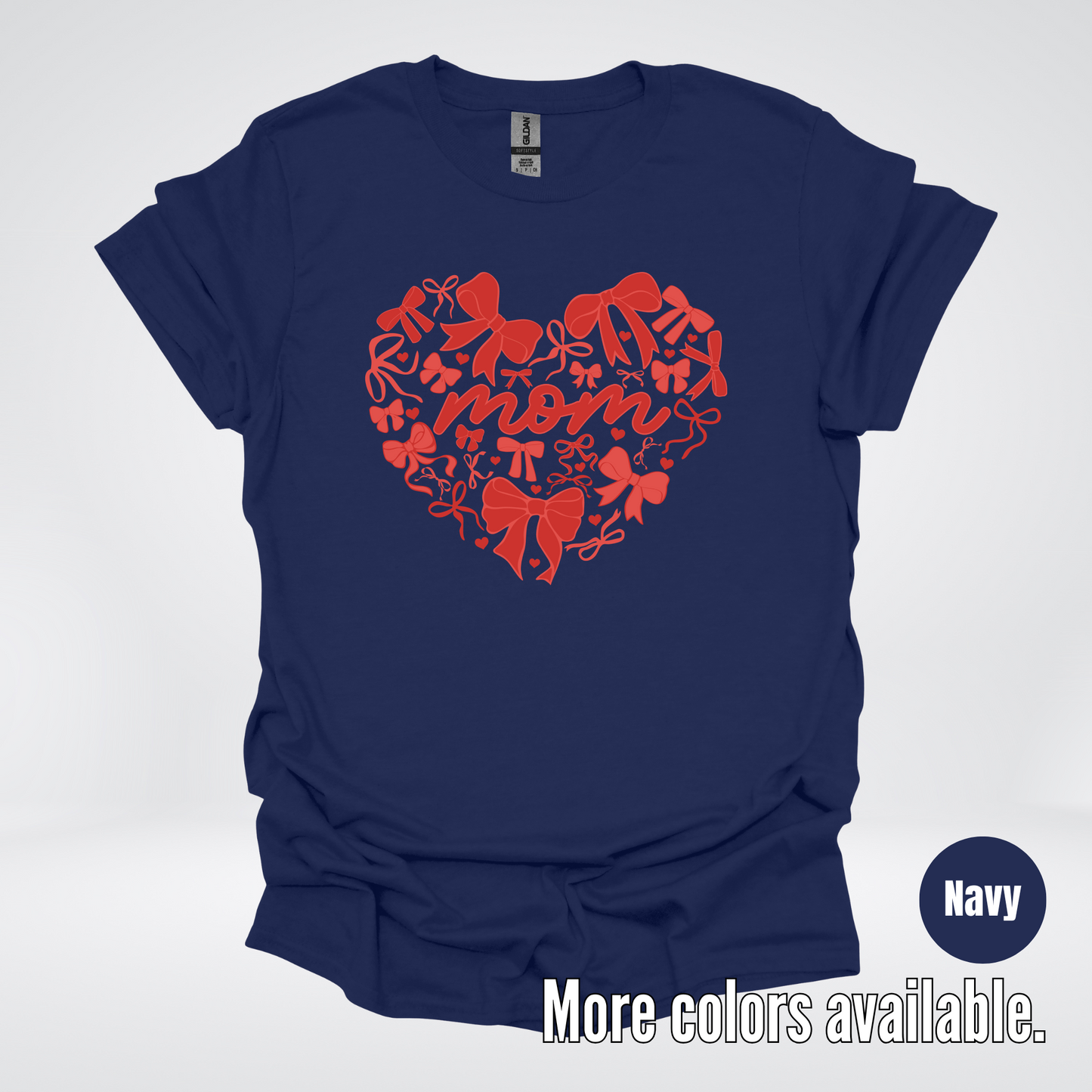 Mom Red Bow Coquette T-Shirt