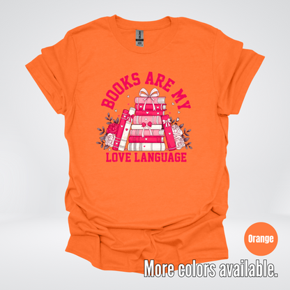 Books Are My Love Language Coquette T-Shirt