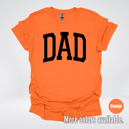DAD Varsity Font - Black Design - T-Shirt