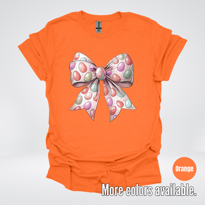 Easter Eggs Coquette Bow T-Shirt