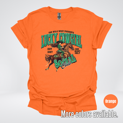 Lucky Cowgirl Social Club Saint Patrick's Day T-Shirt
