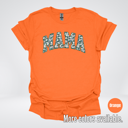 Mama Floral Green T-Shirt