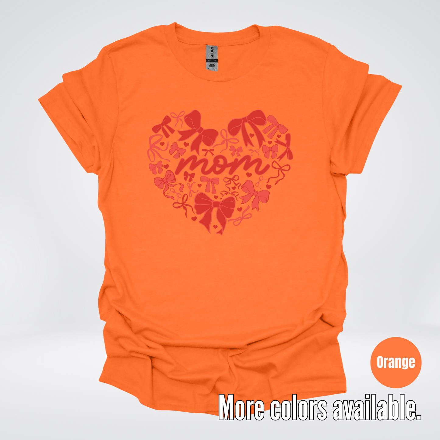 Mom Red Bow Coquette T-Shirt