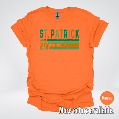 St. Patrick's Lucky Clover Let's Get Lucked Up Slainte St. Patrick's Day T-Shirt