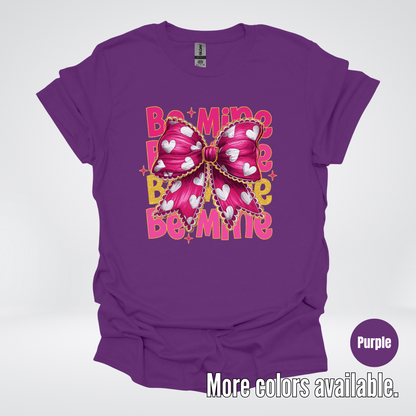 Be Mine Coquette Pink & Gold T-Shirt