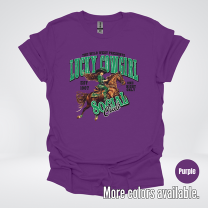 Lucky Cowgirl Social Club Saint Patrick's Day T-Shirt