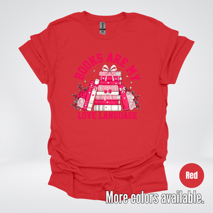 Books Are My Love Language Coquette T-Shirt