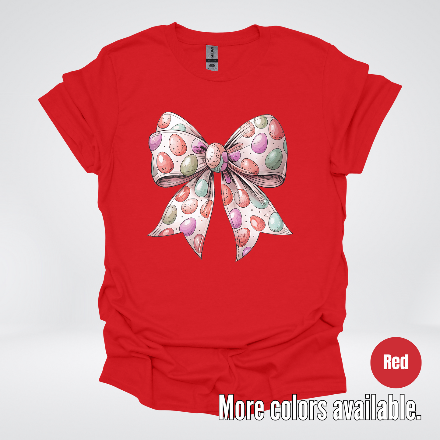Easter Eggs Coquette Bow T-Shirt