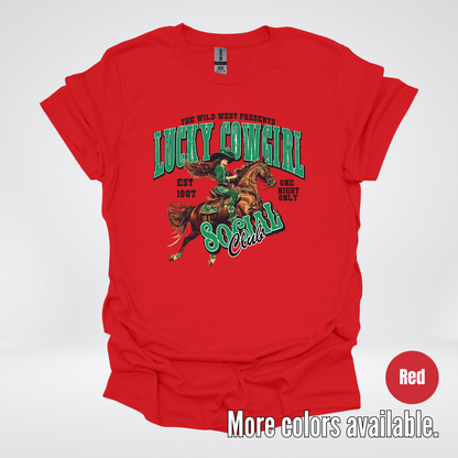 Lucky Cowgirl Social Club Saint Patrick's Day T-Shirt