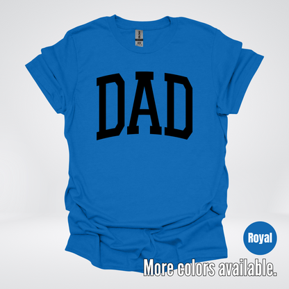 DAD Varsity Font - Black Design - T-Shirt