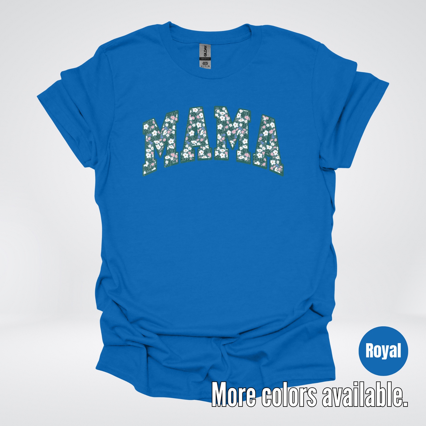 Mama Floral Green T-Shirt