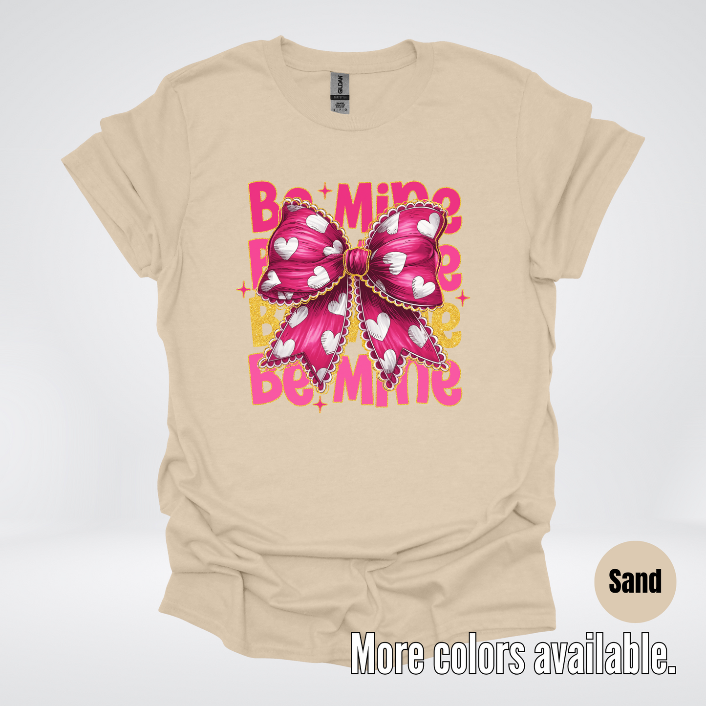 Be Mine Coquette Pink & Gold T-Shirt