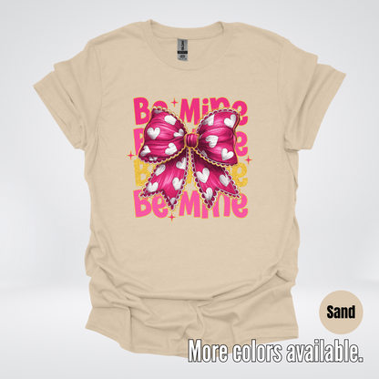 Be Mine Coquette Pink & Gold T-Shirt