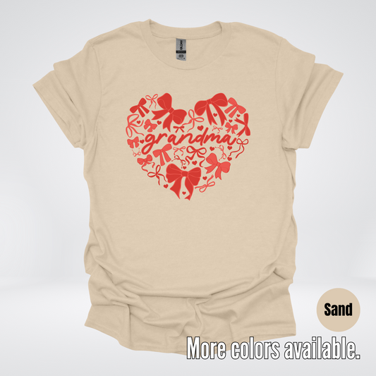 Grandma Red Bow Coquette T-Shirt