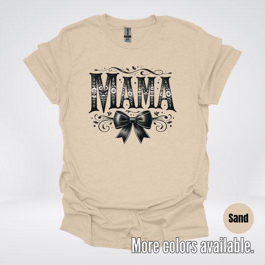 Mama Black & White Coquette T-Shirt