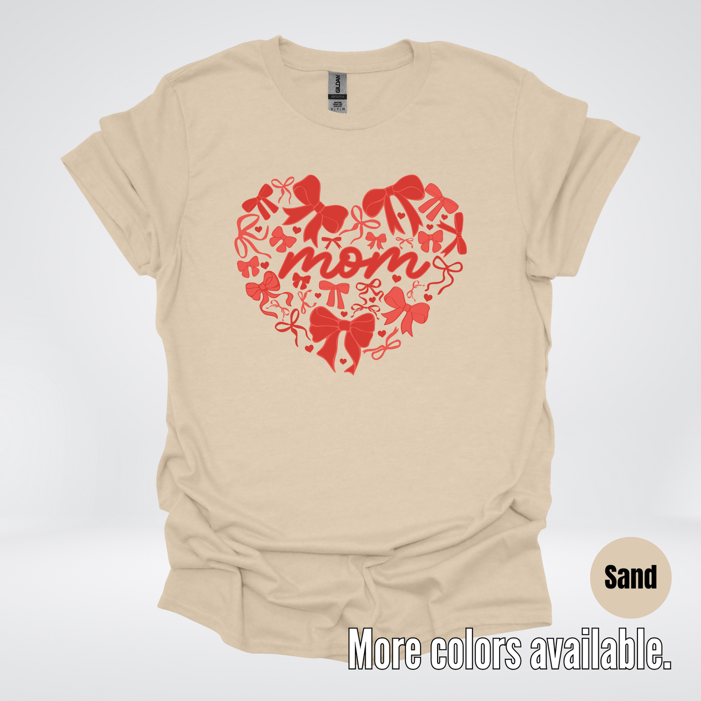 Mom Red Bow Coquette T-Shirt