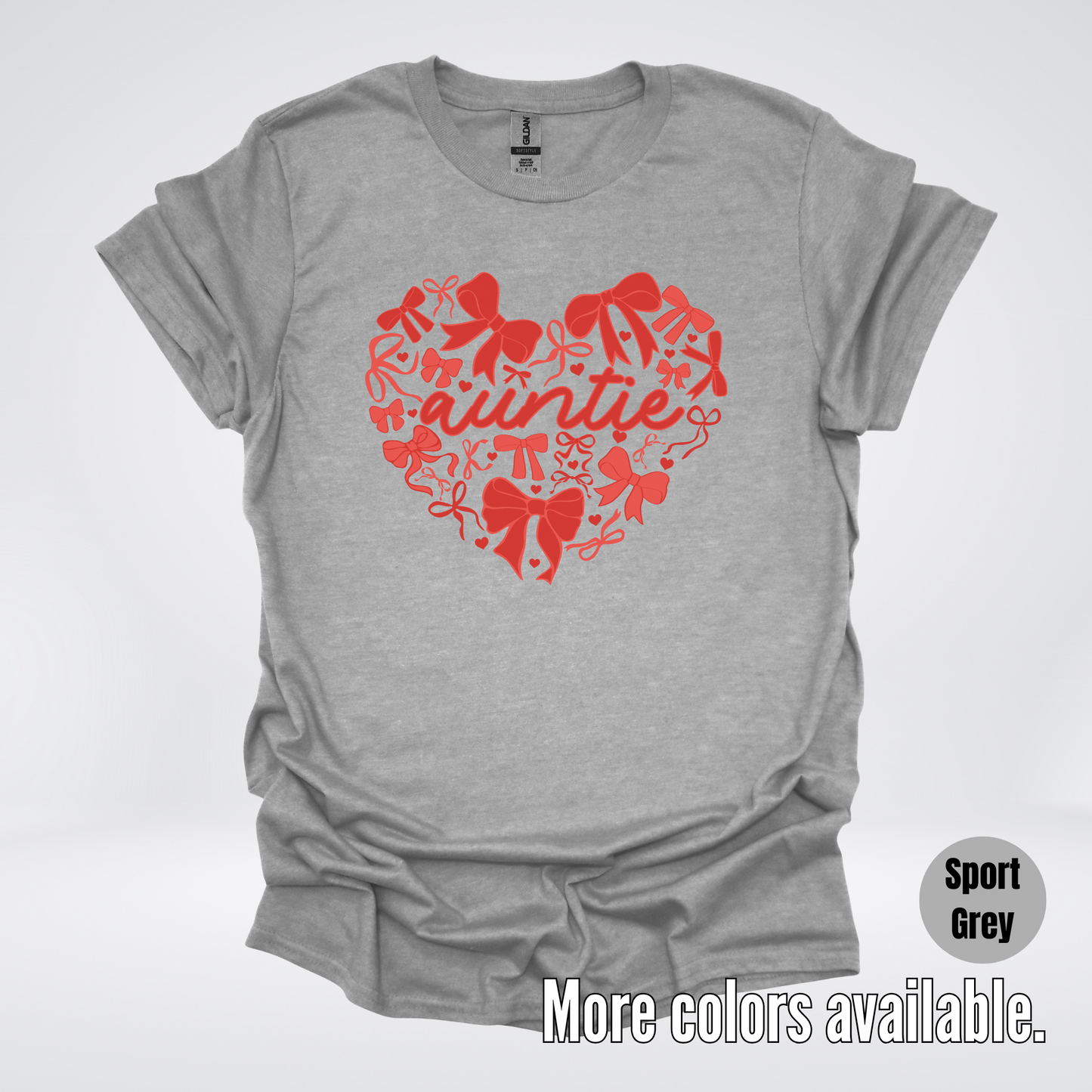 Auntie Red Bow Coquette T-Shirt