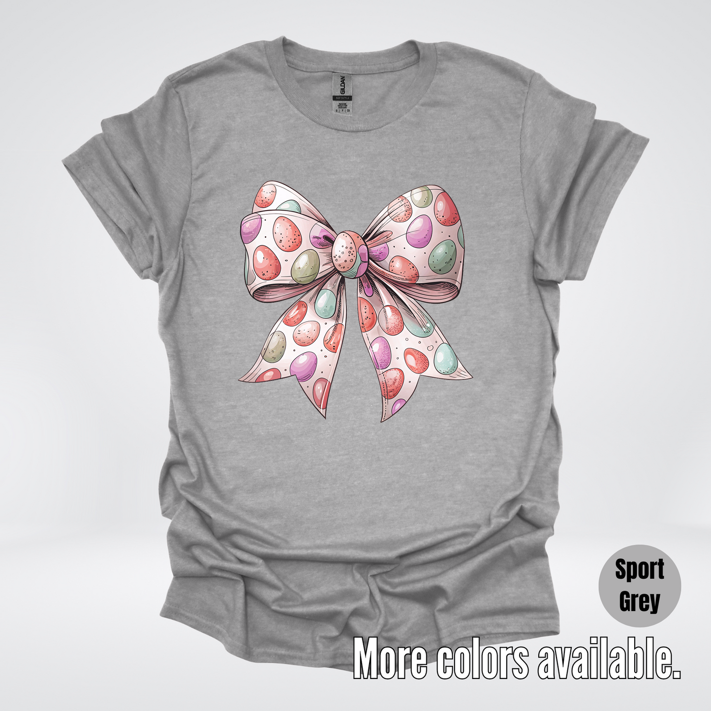 Easter Eggs Coquette Bow T-Shirt