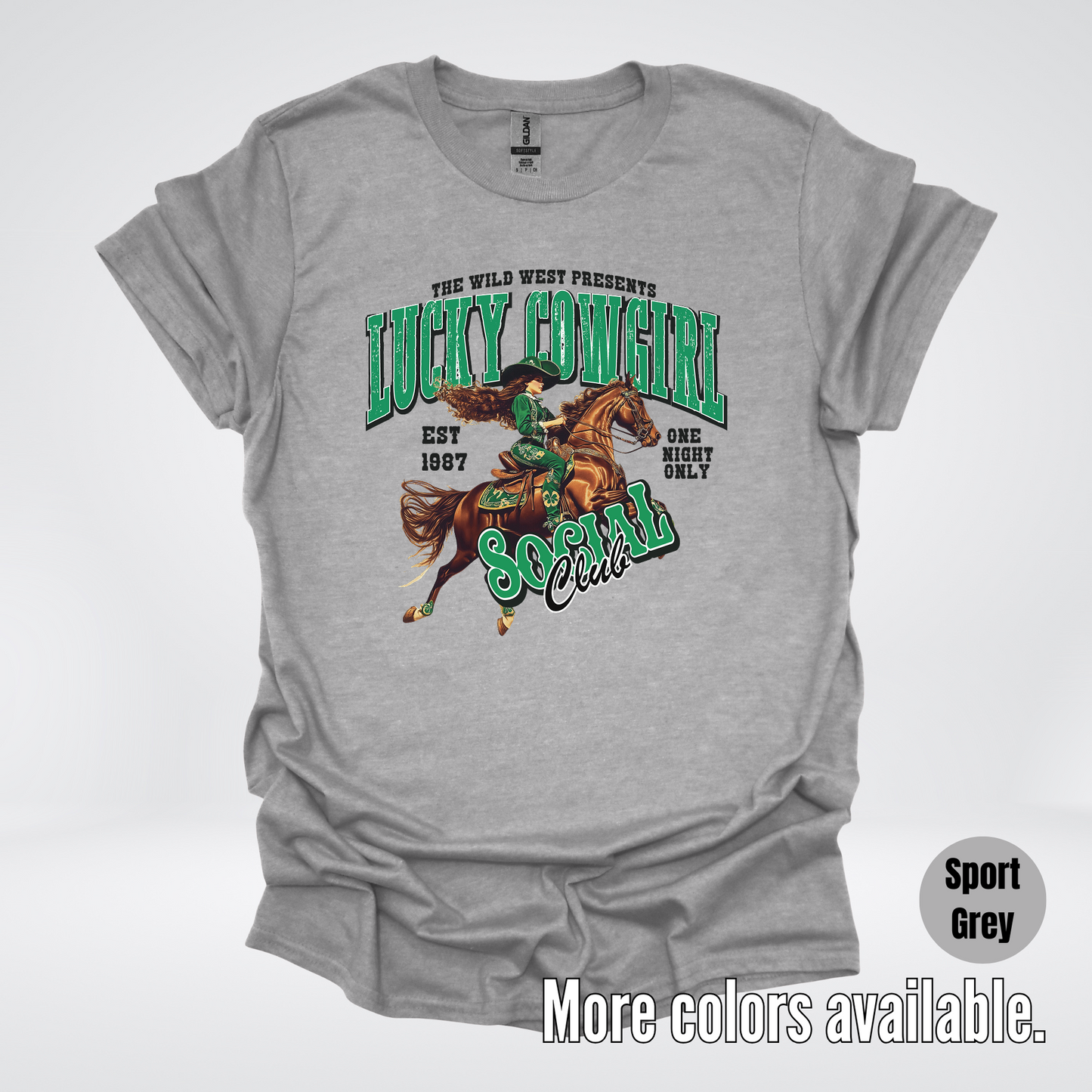 Lucky Cowgirl Social Club Saint Patrick's Day T-Shirt